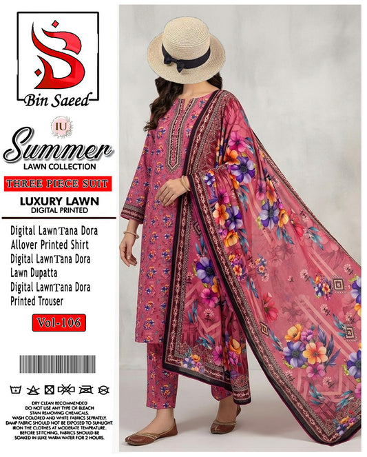 Floral Breeze Lawn Suit