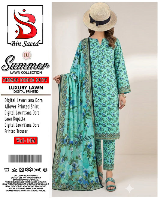 Ladies Lawn Printed Suit