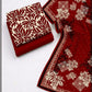 Maroon Blossom 3-Piece Suit